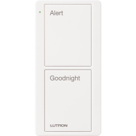 Lutron 2-Button Scene Pico Smart Remote - Pre-engraved Text (