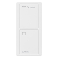 Lutron 2-Button Pico Smart Remote - Screen Icons and Text (