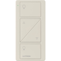Lutron 2-Button Pico Smart Remote with Raise/Lower - Light Icons - Light Almond