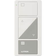 Lutron 2-Button Pico Smart Remote with Raise/Lower - Shade Icons - White/Gray