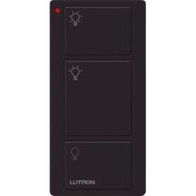 Lutron 3-Button Original Pico Smart Remote - Light Icons - Black