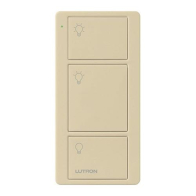 Lutron 3-Button Original Pico Smart Remote - Light Icons - Ivory