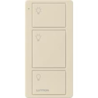 Lutron 3-Button Original Pico Smart Remote - Light Icons - Light Almond
