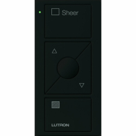 Lutron Original 3-Button Pico Smart Remote with Raise/Lower and Preset - Shade Icons and Text (