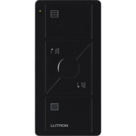 Lutron Original 3-Button Pico Smart Remote with Raise/Lower and Preset - Tilt Blind Icons - Black