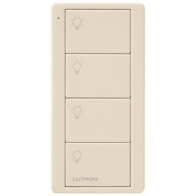 Lutron 4-Button Pico Smart Remote - Scene Control - Light Icons - Light Almond
