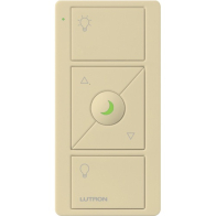 Lutron Pico Wireless Control Keypad - 3-Button w/ Raise/Lower and Nightlight - Ivory