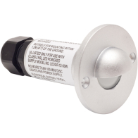 NSL LED Minidisc Scoop Light - Amber LED - Aluminum Finish - 12V