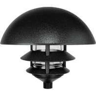 RAB 75W Max Three Tier Dome Top Landscape Light - Black - 120V