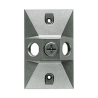 RAB 3 Hole Die Cast 4" Rectangular Cover - Silver Gray