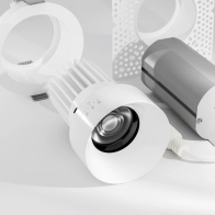 American Lighting Rhyme 3" Round LED Downlight - 15W - CCT Selectable - Adjustable Beam Angle - 120V - White