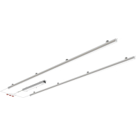 RAB 2x4 Field-Adjustable Retrofit LED Light Bar - 7,539 Max Lumens - 40 | 45 | 50W - Clear Lens - 120-277V