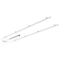 RAB 2x4 Field-Adjustable Retrofit LED Light Bar - 6,640 Max Lumens - 40 | 45 | 50W - Frosted Lens - 120-277V