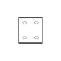 Light Efficient Design Surface Mount Linking Bracket for LBIMAX LED Light Bars