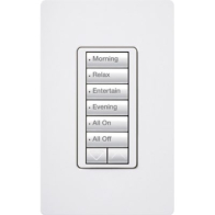Lutron RadioRA 2 seeTouch CL Hybrid Keypad - 6 Button w/ Raise-Lower - White