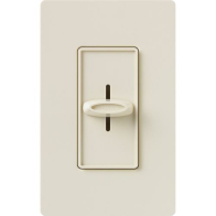 Lutron Skylark Slide-to-Off 3-Speed Fan Control - Single-Pole - Light Almond