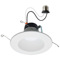 SATCO|NUVO 5-6" Round Deep Baffle LED Downlight Retrofit - 8 | 10.5 | 13.5W - CCT Selectable - 120V - White