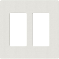 Lutron Claro Screwless Designer Wallplate - 2 Gang - Lunar Gray