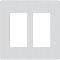 Lutron Claro Screwless Designer Wallplate - 2 Gang - Mist