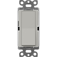 Lutron Claro 3-Way Switch - 15A - Pebble