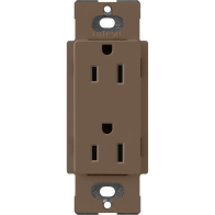 Lutron Claro 15A Receptacle - Espresso