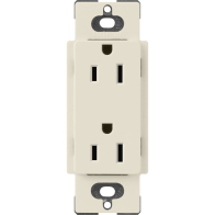 Lutron Claro 15A Receptacle - Pumice