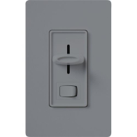 Lutron Skylark Slide-to-Off 3-Speed Fan Control with On/Off Light Switch - Gray