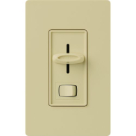 Lutron Skylark Slide-to-Off 3-Speed Fan Control with On/Off Light Switch - Ivory