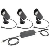 American Lighting Spektrum+ 10W RGB + CCT Tunable LED Landscape Light - 3 Kit - 27K-6K - 300 Lumens - 24V