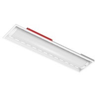 RAB SWISHAIR 1X4 LED Troffer - 4,923 Max Lumens - 18 | 26 | 35W - CCT Selectable - PIR Sensor - Battery Backup - 120-277V