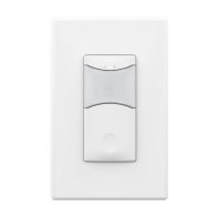 SensorWorx Wall Switch Sensor - Bulk Packed - PIR - 1-Pole - Manual On - 120-277V - White