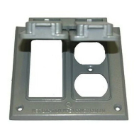 Westgate Two-Gang 1 Duplex & 1 GFCI Receptacle Cover