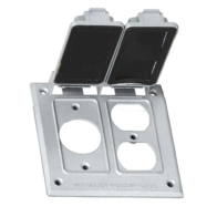 Westgate Two-Gang 1 Single & 1 Duplex Receptacle Cover