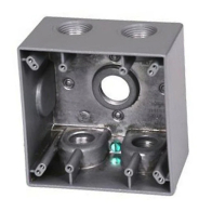 Westgate Two-Gang Deep Weatherproof Box - 3/4