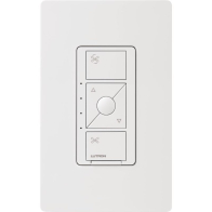 Lutron Caseta Wireless In-Wall Fan Control - 120V - White