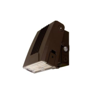 MaxLite WallMax Adjustable Thin Full Cutoff LED Wall Pack - 3,300 Max Lumens - 15 | 20 | 25W - Photocell - 120-277V - Bronze