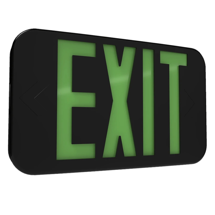 RAB EXIT34-RG-E-B EXIT34 LED Exit Sign - Battery Backup - Red +
