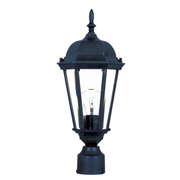 Maxim Lighting Westlake Die Cast 1-Light Outdoor Post Top Lantern - 120V - Black