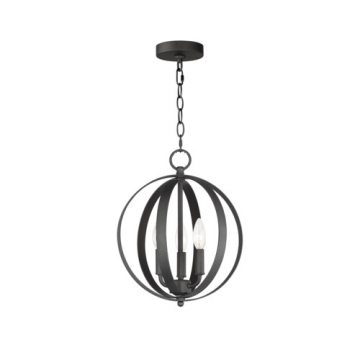 Maxim Lighting Provident 14.5" 3-Light Chandelier - 120V - Black