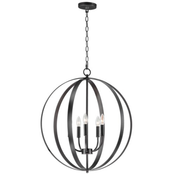 Maxim Lighting Provident 27" 5-Light Chandelier - 120V - Black