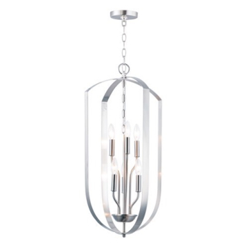 Maxim Lighting Provident 30" 6-Light Chandelier - 120V - Satin Nickel