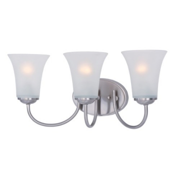 Maxim Lighting Logan 3-Light Bath Vanity Light - 120V - Satin Nickel