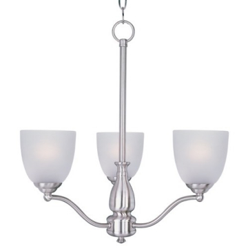 Maxim Lighting Stefan 3-Light Chandelier - 120V - Satin Nickel