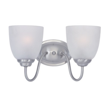Maxim Lighting Stefan 2-Light Bath Vanity Light - 120V - Satin Nickel