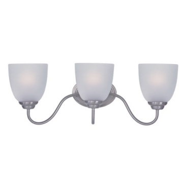 Maxim Lighting Stefan 3-Light Bath Vanity Light - 120V - Satin Nickel