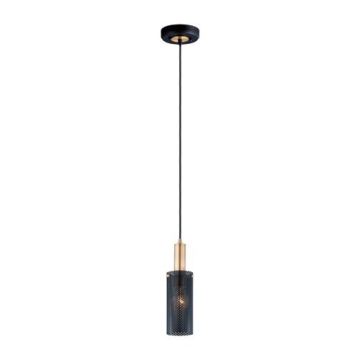 Maxim Lighting Perf 4" 1-Light Mini Pendant - 120V - Black / Satin Brass
