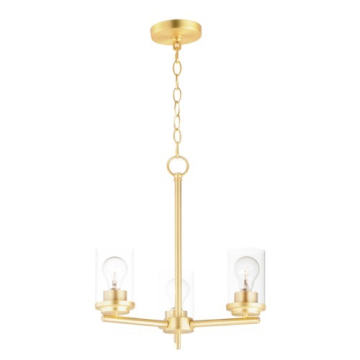 Maxim Lighting Corona 3-Light Chandelier - 120V - Satin Brass