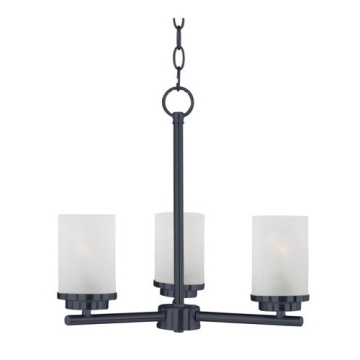 Maxim Lighting Corona 3-Light Chandelier - 120V - Black