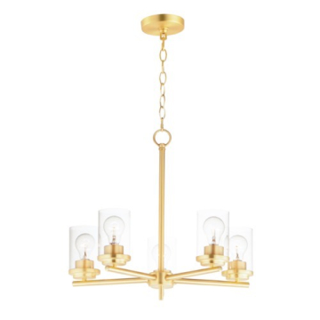 Maxim Lighting Corona 5-Light Chandelier - 120V - Satin Brass
