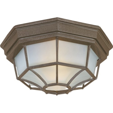 Maxim Lighting Crown Hill 2-Light Outdoor Ceiling Mount - 120V - Rust Patina